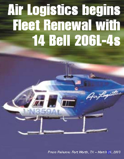 Air Logistics Fleet Renewal with 14 Bell 206L4