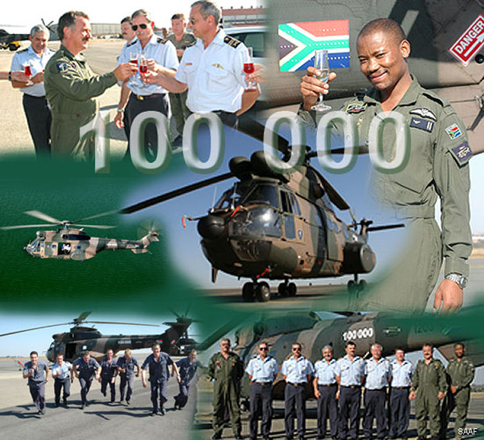 South African Air Force Oryx Reaches 100,000 hours