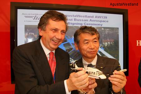 Mitsui Bussan sign contract for 12 AW139