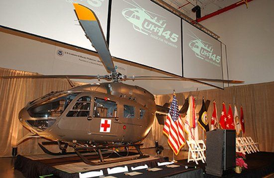 First UH-72A Light Utility Helicopter delivered to the US Army