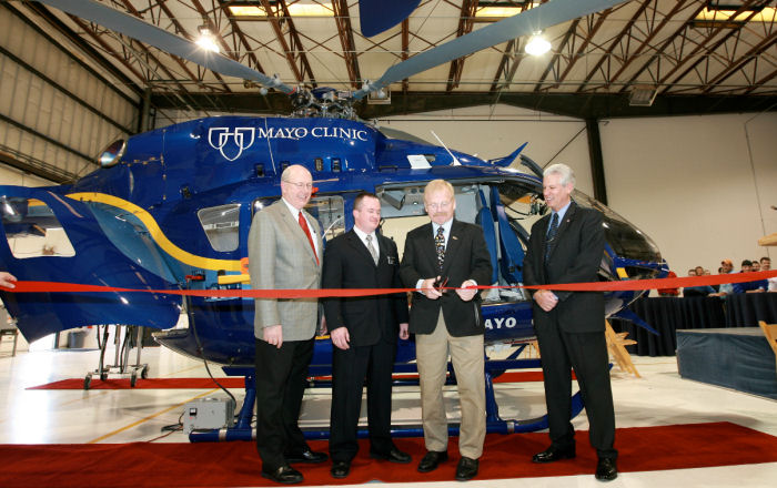 Air Methods Delivers EC145 to Mayo