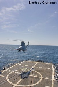 helicopter news May 2009 MQ-8B completes 2nd test period on  USS McInerney (FFG-8)