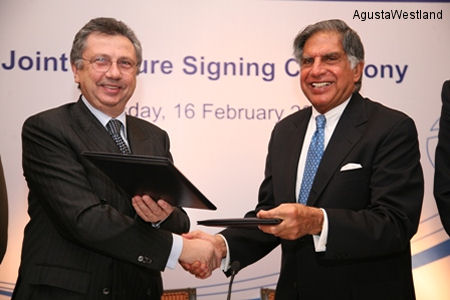 AgustaWestland and Tata Sons Establish a Joint Venture Company
