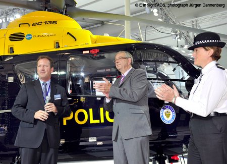 helicopter news July 2010 new EC135 to West Midlands Police Air Support Unit