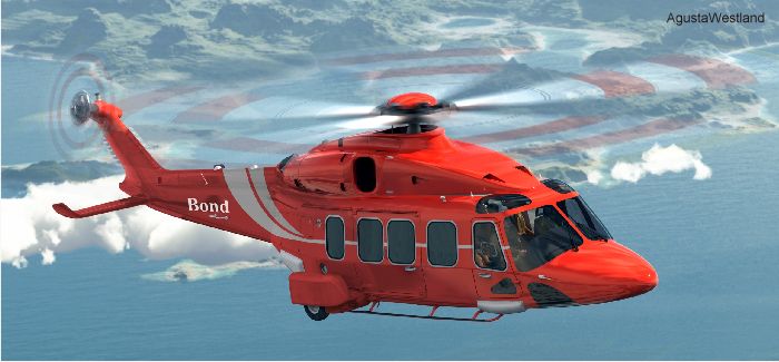 Bond Aviation Group have signed a Framework Agreement for 15 helicopters comprising ten firm orders and five options of AgustaWestland AW139, AW169 and AW189