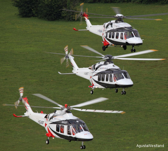 AW139, AW169 and AW189 at FIA 2012