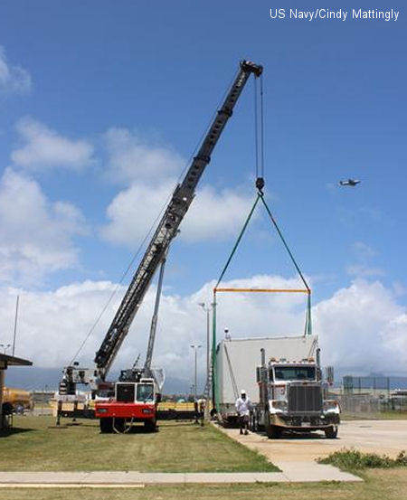 First CH-53E trainer arrives in Hawaii