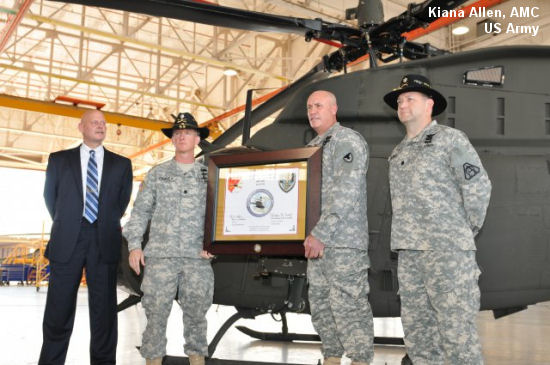 First OH-58D upgraded under WRA program delivered
