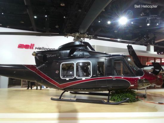 helicopter news March 2013 Bell 412 with glass cockpit: Bell 412EPI