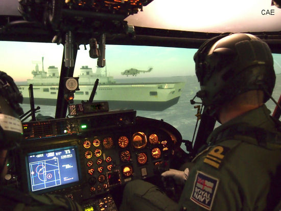 Royal Navy Lynx Mk8 simulator upgraded