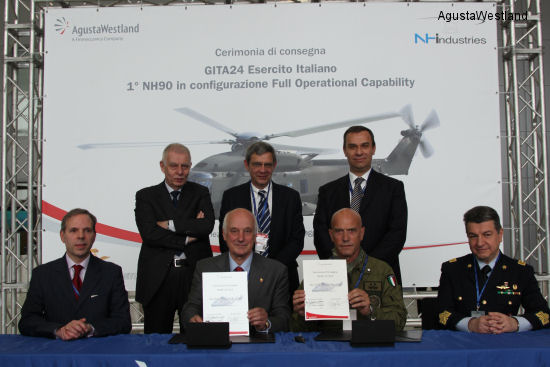 First Italian Army FOC NH90TTH delivered