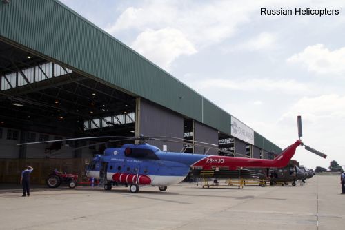Russian helicopters service centre in Southafrica