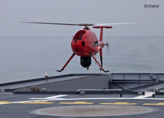 helicopter news July 2013 Schiebel Camcopter successful Deckfinder tests