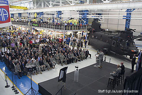 A MH-47G is 160th SOAR first new Chinook in 30 years