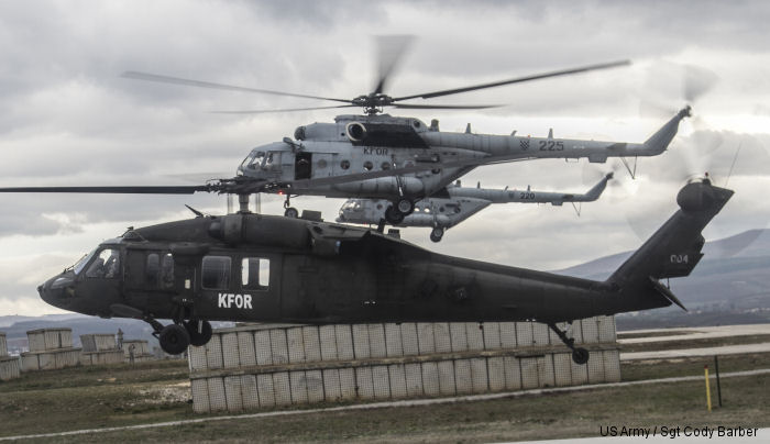 Lift off from <a href=/database/gps/LYBS/>Camp Bondsteel</a>, Kosovo