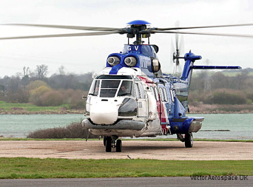 AS332L at Vector Helicopter Services Fleetlands