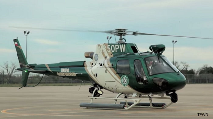 Texas Parks and Wildlife Dept Unveils New AS350B3e