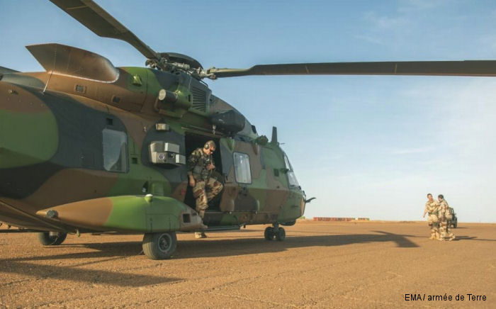 Operation Barkhane :  Two NH90 « Caïman » Arrived at Mali