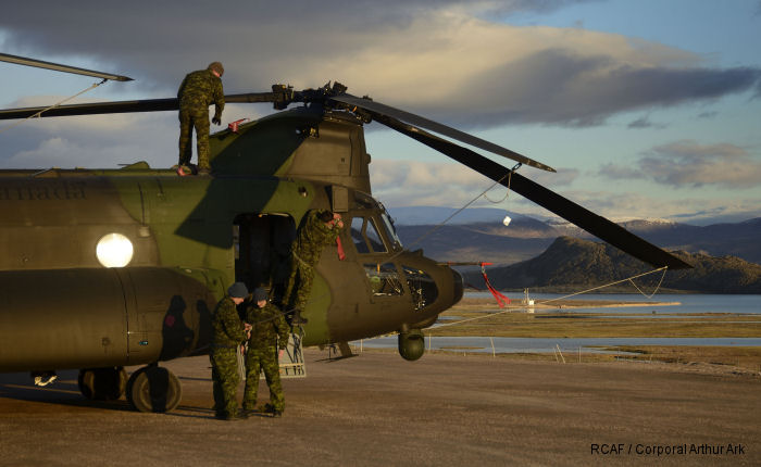 CH-147F Chinook tested in Northern Canada