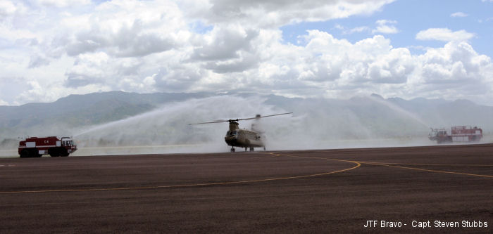 CH-47F Chinook arrived at Soto Cano Honduras