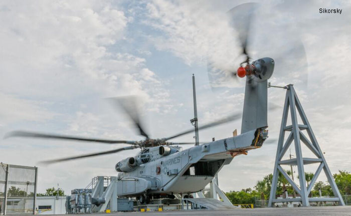 Sikorsky Begins Powered Ground Tests of CH-53K Helicopter with Rotor Blades