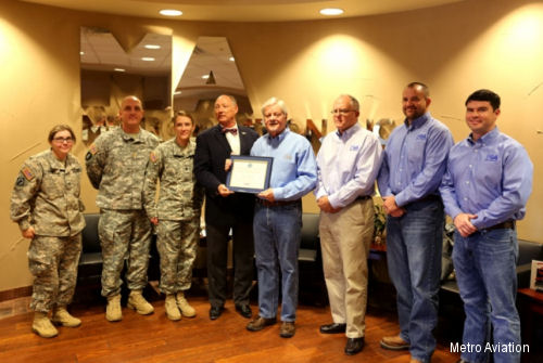 Metro Aviation Honored by Department of Defense