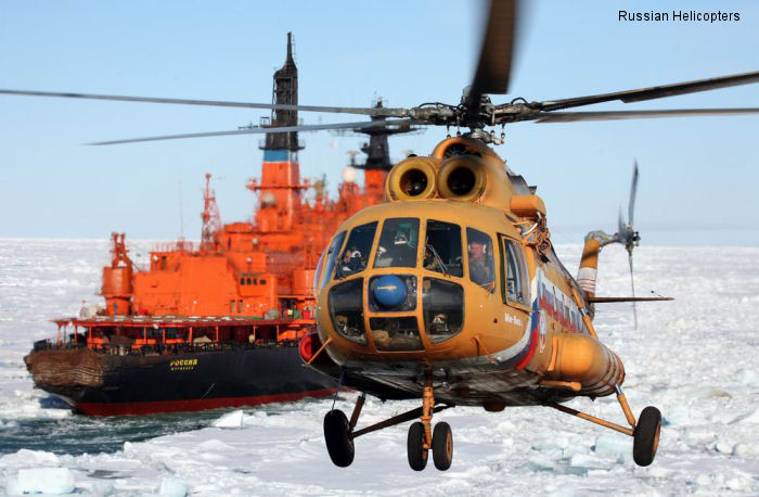 Mi-8/17s in operation in Russia Far North