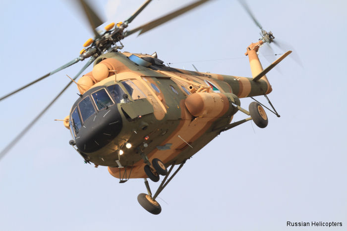 Russian Helicopters concluiu o fornecimento de 63 helicópteros Mil Mi-17V-5 para Afeganistão