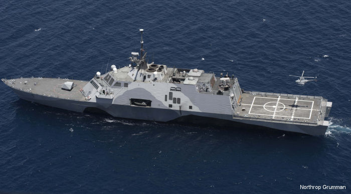 MQ-8B and MH-60R tested on Littoral Combat Ship