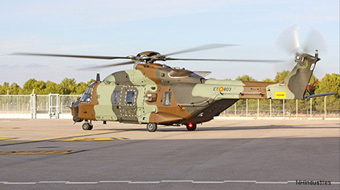 NHI Delivers The First Spanish Built NH90TTH