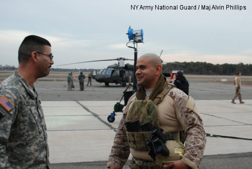 Going Hollywood: New York Army National Guard Soldiers Support New TV Thriller