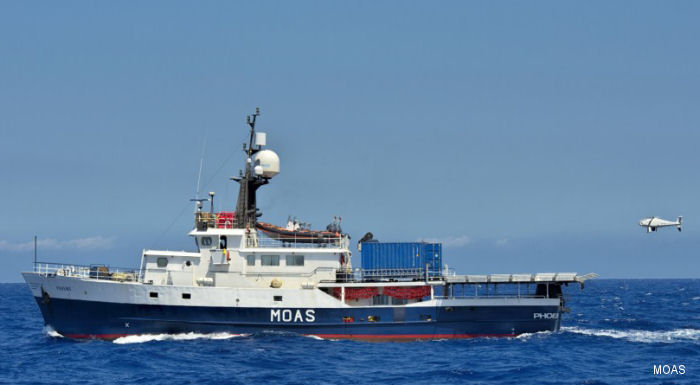 UAS S-100 save refugees in Mediterranean Sea