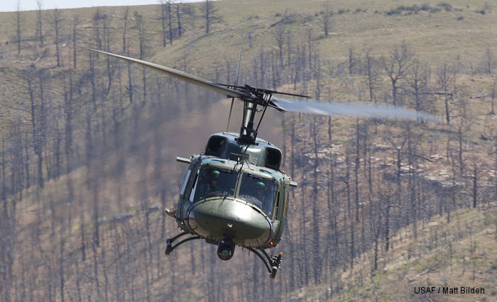 UH-1N currently operated by units in Air Force Global Strike Command, Pacific Command and Air Force District of Washington.