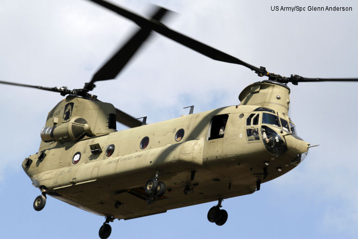 Helicopter Boeing CH-47F Chinook Serial M.8031 Register 06-08031 used by US Army Aviation Army. Aircraft history and location