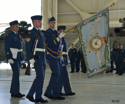 443 Maritime Helicopter Squadron: New hangar opened and new Colour consecrated