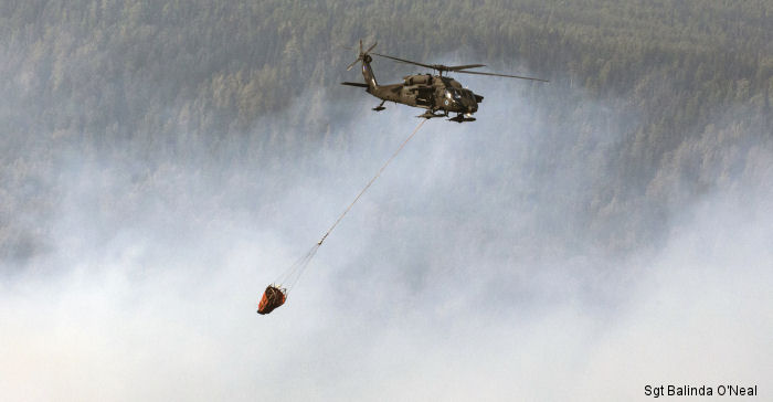 Alaska National Guard Black Hawks Fight Fires