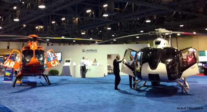 Airbus Helicopters USA H130 and H135 models will be present at the Air Medical Transport Conference (AMTC) 2015, Long Beach Convention Center, California, Oct.19-21