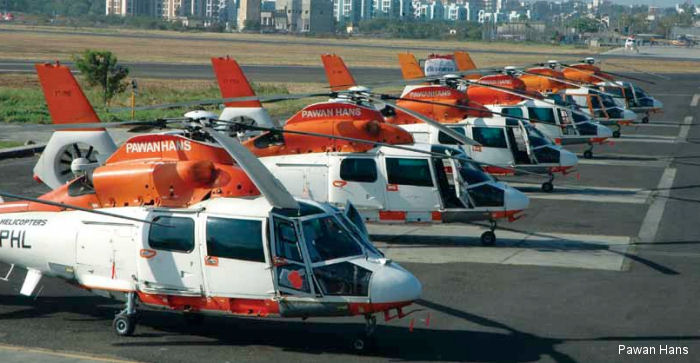 Pawan Hans from India Dauphin fleet consisting of 18 SA365N versions, and 17 in the AS365N3 configuration have accumulated 450,000 airborne hours