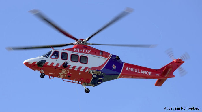 Australian Helicopters unveiled one of the new AW139 air ambulances which will be used to support Ambulance Victoria when the 10-year contract starts next January.