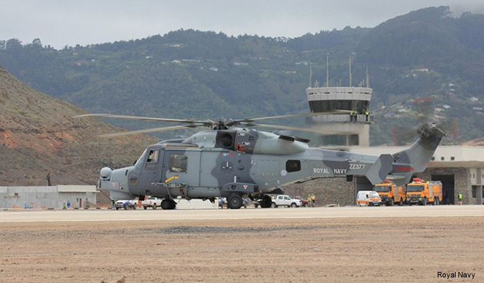 Wildcat in St Helena. First South Atlantic Deployment