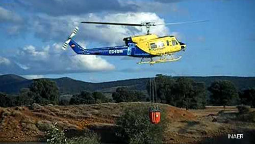 INAER Bell 212 for Ministry of the Environment Firefighting