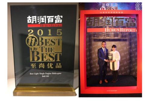 Bell 505 Awarded Best Light Single Engine in China