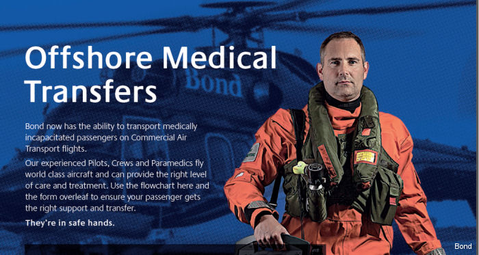 Bond Launches New Service For Sick or Injured Offshore Workers