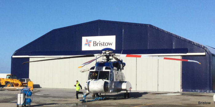 Bristow New Hangar at Stanley Airport