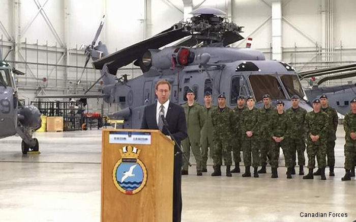 Canada accepts six CH-148 Cyclone helicopters