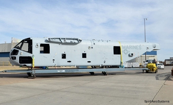 Spirit Delivers Third Fuselage for CH-53K