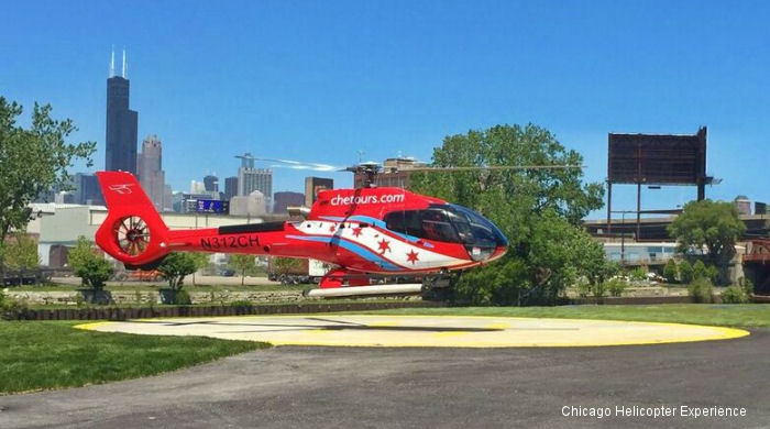 Chicago Helicopter Experience (CHE) makes history with the opening of the C.H.E. Chicago Heliport providing VIP-level helicopter tours with EC130.