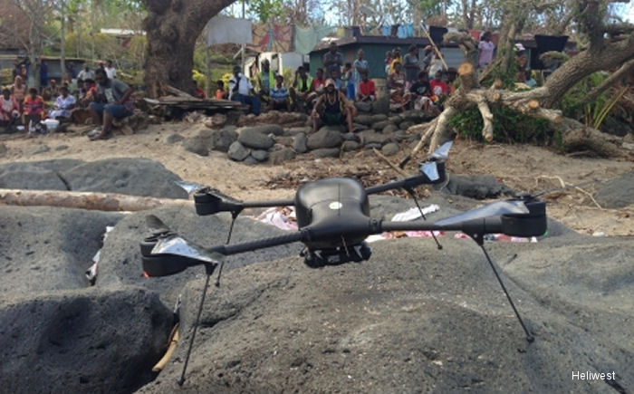 Following the devastation of Cyclone Pam in Vanuatu, Australian operator Heliwest used Lockheed Martin Indago small unmanned aerial system (UAS) to collected imagery of the damage