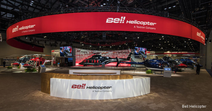 Bell Helicopter booth at Heli-Expo 2015