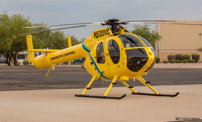 MD Helicopters, Inc. (MDHI) announced delivery of a new MD520N single-engine helicopter to Volusia County Mosquito Control, Volusia County, Florida ordered last March.